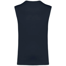 KARIBAN organikus széles vállú ujjatlan férfi póló KA3022IC, Navy-2XL