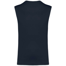 KARIBAN organikus széles vállú ujjatlan férfi póló KA3022IC, Navy-XL