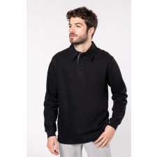 KARIBAN Póló Kariban férfi, black/dark grey, L munkaruha