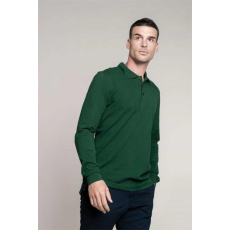 KARIBAN Póló Kariban férfi hosszú újju férfi (100% pamut) kelly green, 4XL