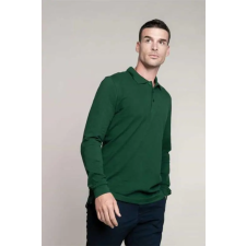 KARIBAN Póló Kariban férfi hosszú újju férfi (100% pamut) kelly green, S munkaruha