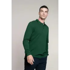 KARIBAN Póló Kariban férfi hosszú újju férfi (100% pamut) oxford grey, 4XL