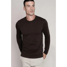 KARIBAN Póló Kariban férfi hosszú ujjú kerek nyakú férfi (180g/m2) oxford grey, 2XL