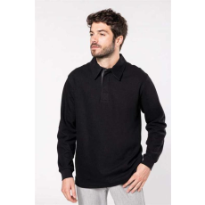 KARIBAN Póló Kariban férfi, stone grey heather/dark grey, L