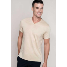 KARIBAN Póló Kariban férfi v-nyakú férfi (100%pamut 180g/m2) wine, 2XL
