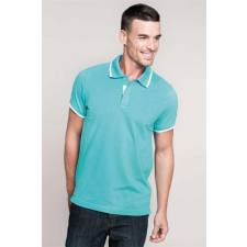 KARIBAN Póló Kariban galléros férfi (100%pamut) white/navy, 2XL munkaruha