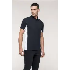 KARIBAN Póló Kariban galléros férfi (65%poliészter 35%pamut) navy/white, M