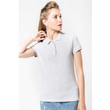 KARIBAN Póló Kariban női, slub grey heather, M munkaruha