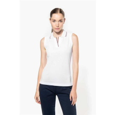KARIBAN Póló Kariban női, white/navy/red, M munkaruha
