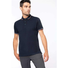 KARIBAN Pólóing Kariban férfi rövid ujjú férfi, sky blue/navy/white, M munkaruha