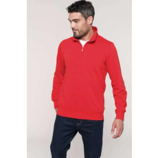 KARIBAN Pulóver Kariban cipzáras férfi (80%pamut 20%poliészter 300g/m2) black, XL