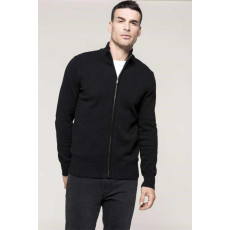 KARIBAN Pulóver Kariban férfi cipzáras férfi (100%pamut) navy, XL