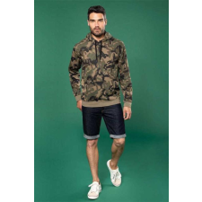 KARIBAN Pulóver Kariban férfi férfi, grey camouflage, XS munkaruha