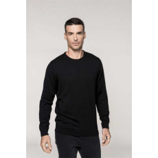 KARIBAN Pulóver Kariban férfi kerek nyakú férfi (50%pamut 50%akril 290g/m2) black, S