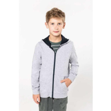 KARIBAN Pulóver Kariban gyerek, oxford grey/navy, 6/8 gyerek pulóver, kardigán