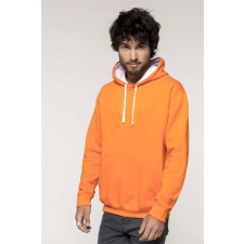 KARIBAN Pulóver Kariban kapucnis férfi, oxford grey/navy, 2XL munkaruha