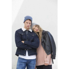 KARIBAN Sapka K-up kötött dupla rétegű unisex (100%akril 280g/m2) black, U