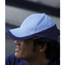 KARIBAN Sapka Kariban Racing 6 paneles (100%pamut 260g/m2) white/sky blue munkaruha