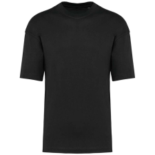 KARIBAN szélesebb szabású unisex környakas póló KA3008, Black-L férfi póló