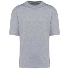 KARIBAN szélesebb szabású unisex környakas póló KA3008, Oxford Grey-M férfi póló