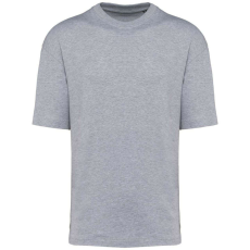 KARIBAN szélesebb szabású unisex környakas póló KA3008, Oxford Grey-XS
