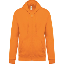 KARIBAN unisex cipzáros kapucnis pulóver KA479, Orange-4XL női pulóver, kardigán