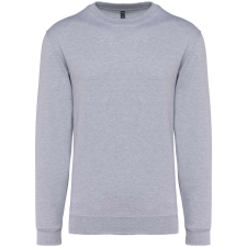 KARIBAN unisex kereknyakú pulóver KA474, Oxford Grey-S női pulóver, kardigán