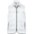 KARIBAN Uniszex bélelt mellény, cipzáras, Kariban KA6116, White-L