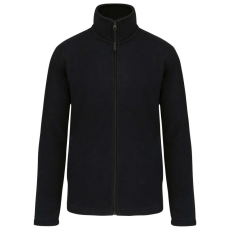 KARIBAN Uniszex cipzáras mikropolár pulóver, Kariban KA9102, Black-4XL