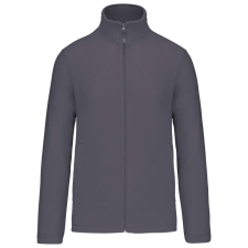 KARIBAN Uniszex cipzáras mikropolár pulóver, Kariban KA9102, Convoy Grey-3XL férfi pulóver, kardigán