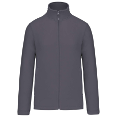 KARIBAN Uniszex cipzáras mikropolár pulóver, Kariban KA9102, Convoy Grey-XL