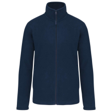 KARIBAN Uniszex cipzáras mikropolár pulóver, Kariban KA9102, Navy-4XL férfi pulóver, kardigán