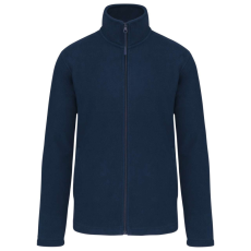 KARIBAN Uniszex cipzáras mikropolár pulóver, Kariban KA9102, Navy-S