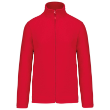 KARIBAN Uniszex cipzáras mikropolár pulóver, Kariban KA9102, Red-3XL férfi pulóver, kardigán