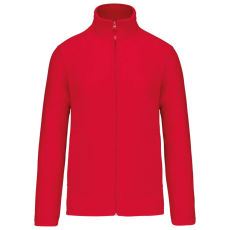 KARIBAN Uniszex cipzáras mikropolár pulóver, Kariban KA9102, Red-L