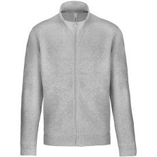 KARIBAN Uniszex cipzáras pulóver, Kariban KA472, Oxford Grey-S