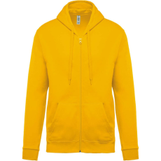KARIBAN Uniszex cipzáros kapucnis pulóver, Kariban KA479, Yellow-3XL