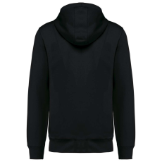 KARIBAN Uniszex cipzáros kapucnis vastag pulóver, Kariban KA4008, Black-M