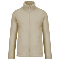 KARIBAN Uniszex FALCO cipzáras mikropolár pulóver, Kariban KA911, Beige-S