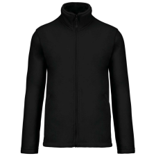 KARIBAN Uniszex FALCO cipzáras mikropolár pulóver, Kariban KA911, Black-4XL férfi pulóver, kardigán