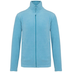 KARIBAN Uniszex FALCO cipzáras mikropolár pulóver, Kariban KA911, Cloudy Blue Heather-2XL