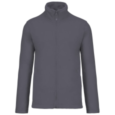 KARIBAN Uniszex FALCO cipzáras mikropolár pulóver, Kariban KA911, Convoy Grey-3XL
