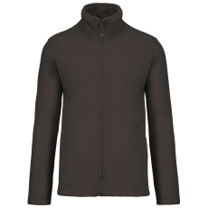 KARIBAN Uniszex FALCO cipzáras mikropolár pulóver, Kariban KA911, Dark Grey-2XL