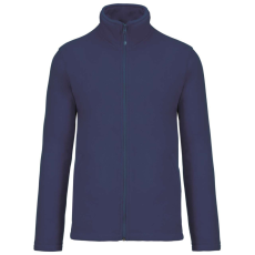 KARIBAN Uniszex FALCO cipzáras mikropolár pulóver, Kariban KA911, Deep Blue-2XL