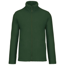 KARIBAN Uniszex FALCO cipzáras mikropolár pulóver, Kariban KA911, Forest Green-2XL férfi pulóver, kardigán