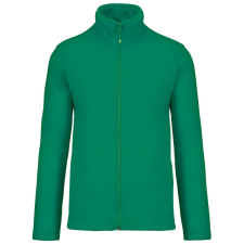 KARIBAN Uniszex FALCO cipzáras mikropolár pulóver, Kariban KA911, Kelly Green-2XL férfi pulóver, kardigán