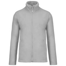 KARIBAN Uniszex FALCO cipzáras mikropolár pulóver, Kariban KA911, Snow Grey-4XL férfi pulóver, kardigán