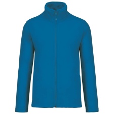 KARIBAN Uniszex FALCO cipzáras mikropolár pulóver, Kariban KA911, Tropical Blue-4XL férfi pulóver, kardigán