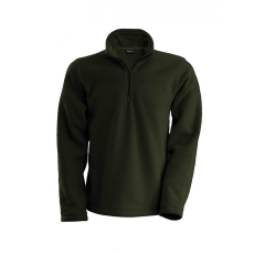 KARIBAN Uniszex kabát Kariban KA912 Enzo - Zip neck Microfleece Jacket -S, Green Olive