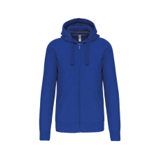 KARIBAN Uniszex kapucnis cipzáras pulóver, Kariban KA454, Light Royal Blue-L